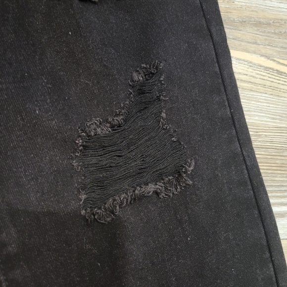 Saint Genies Jeans Destroyed Look  Size 8 black - Picture 6 of 8